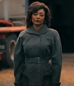 Patina Miller Power Book III Grey Peacoat