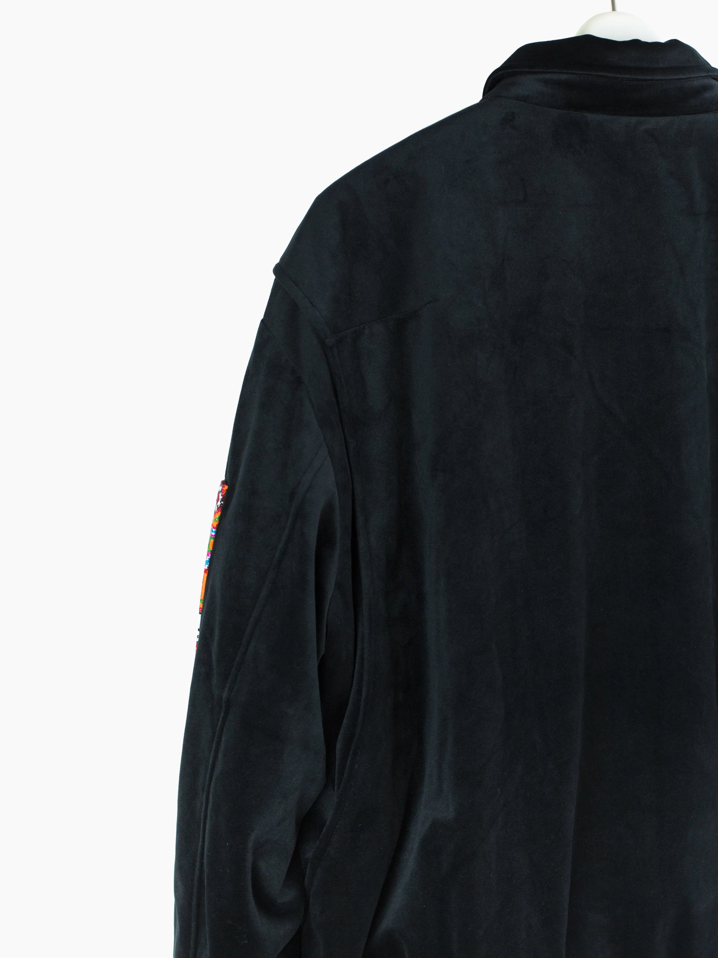 Penultimate AW21 Velour Panelled Bomber Jacket