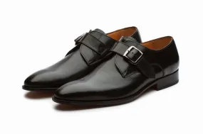 Plain Single Monkstrap - Black