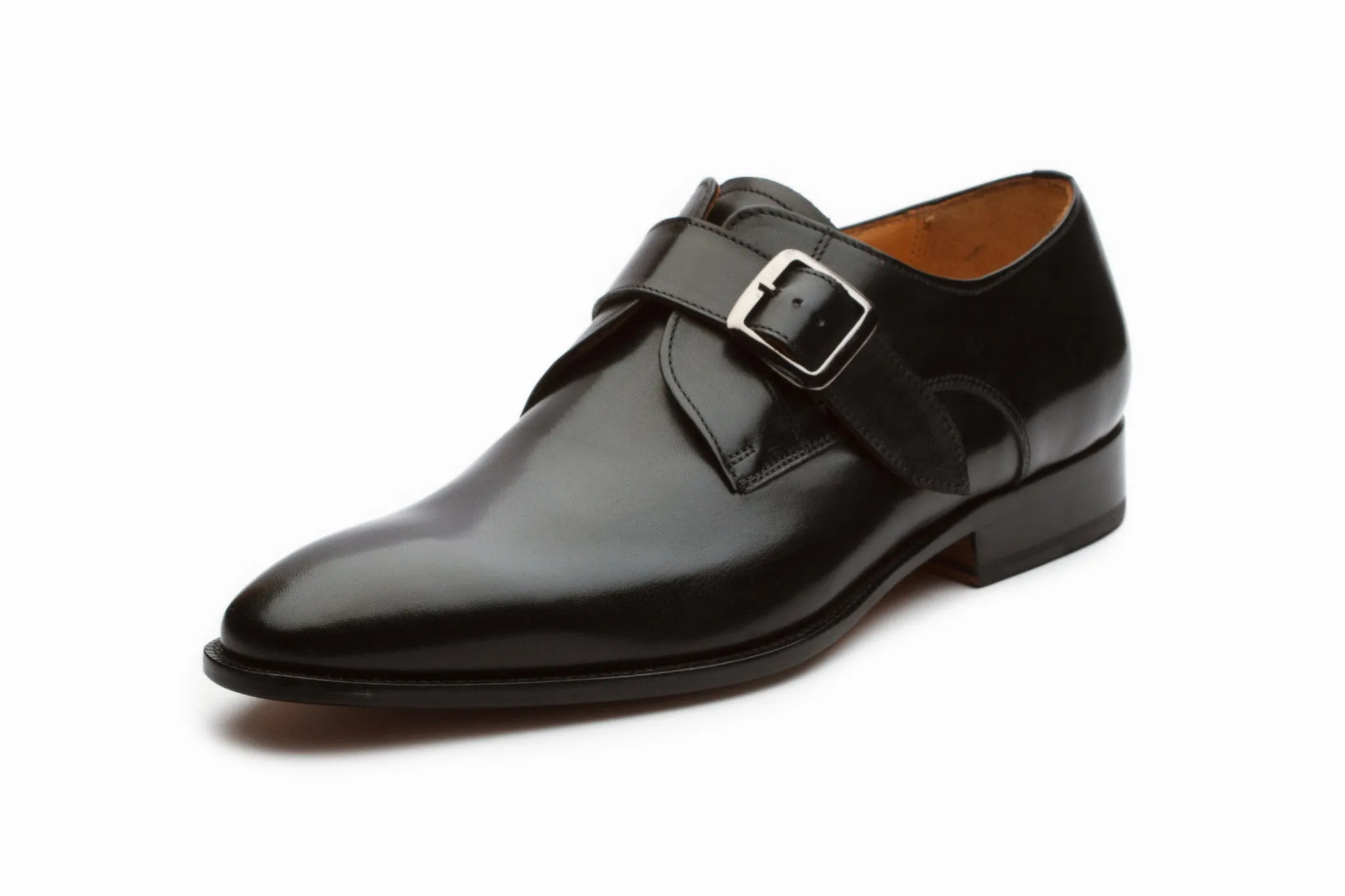 Plain Single Monkstrap - Black