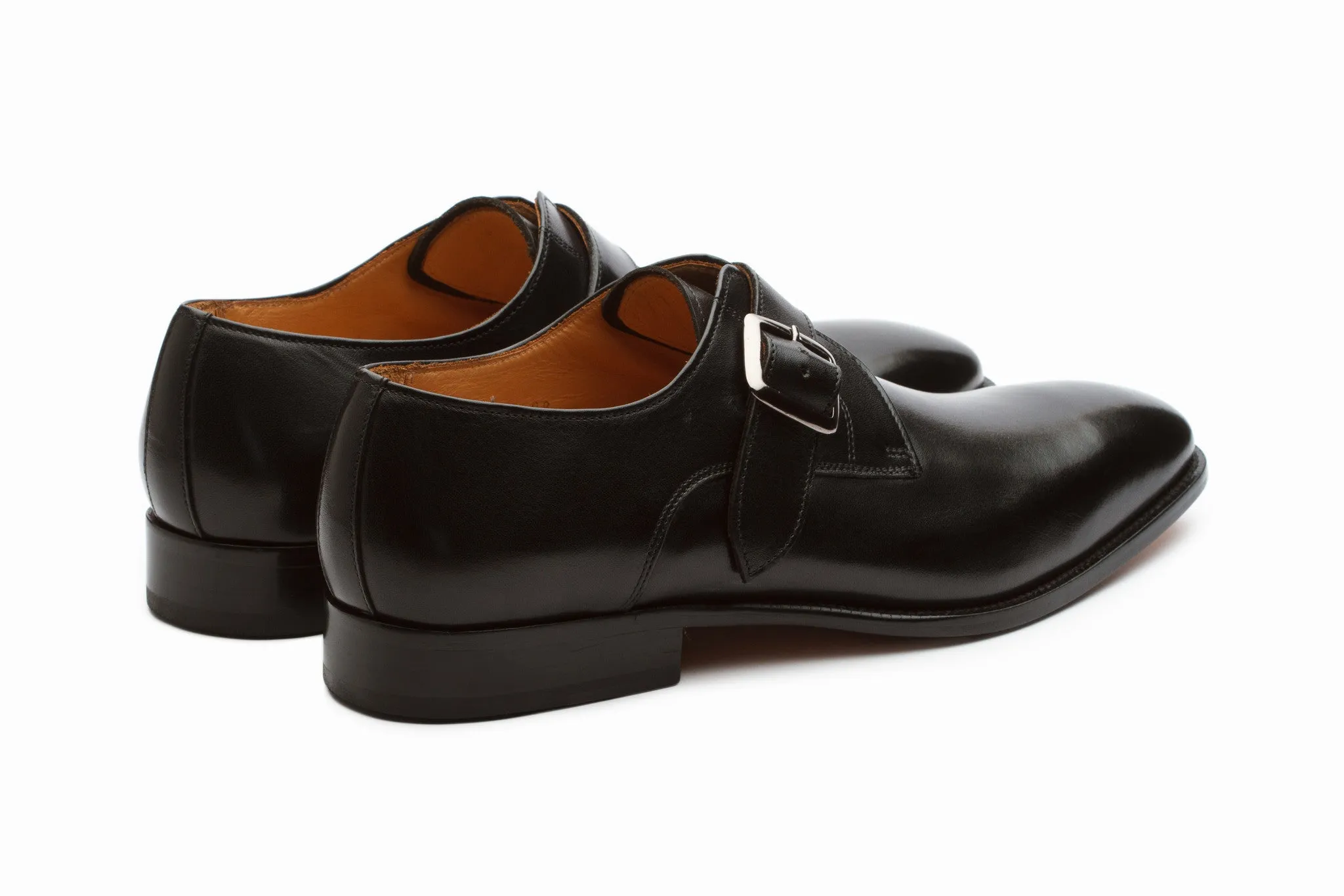 Plain Single Monkstrap - Black