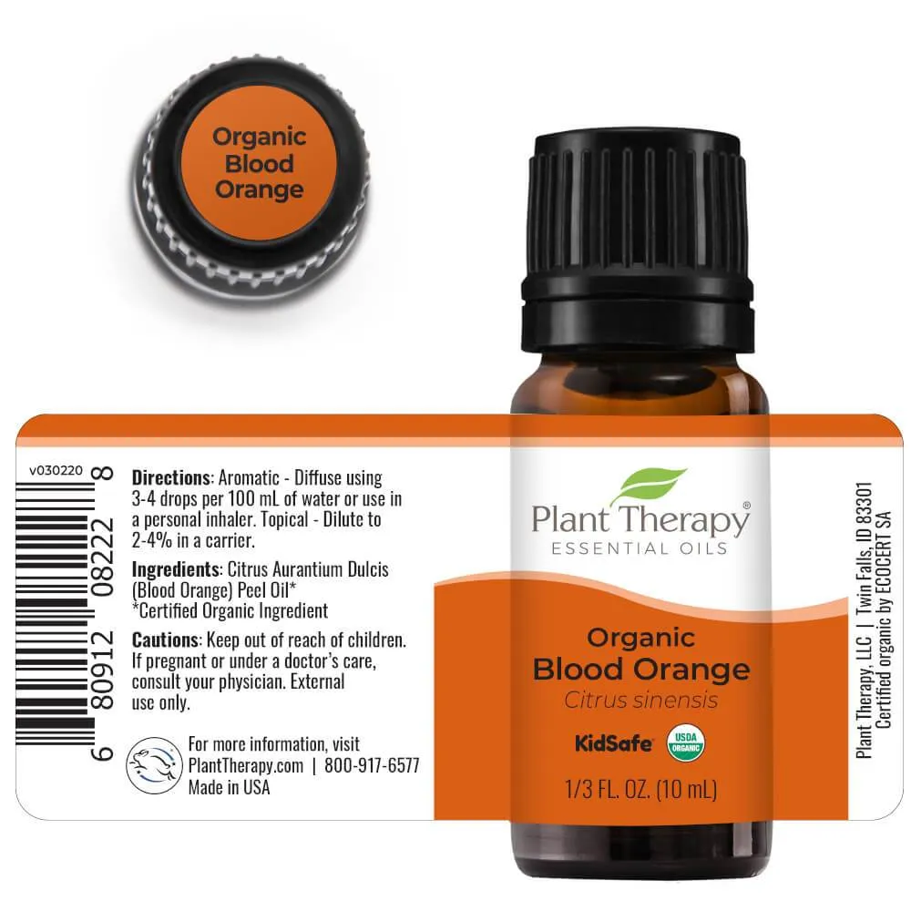 Plant Therapy Orange Blood Organic Essential Oil