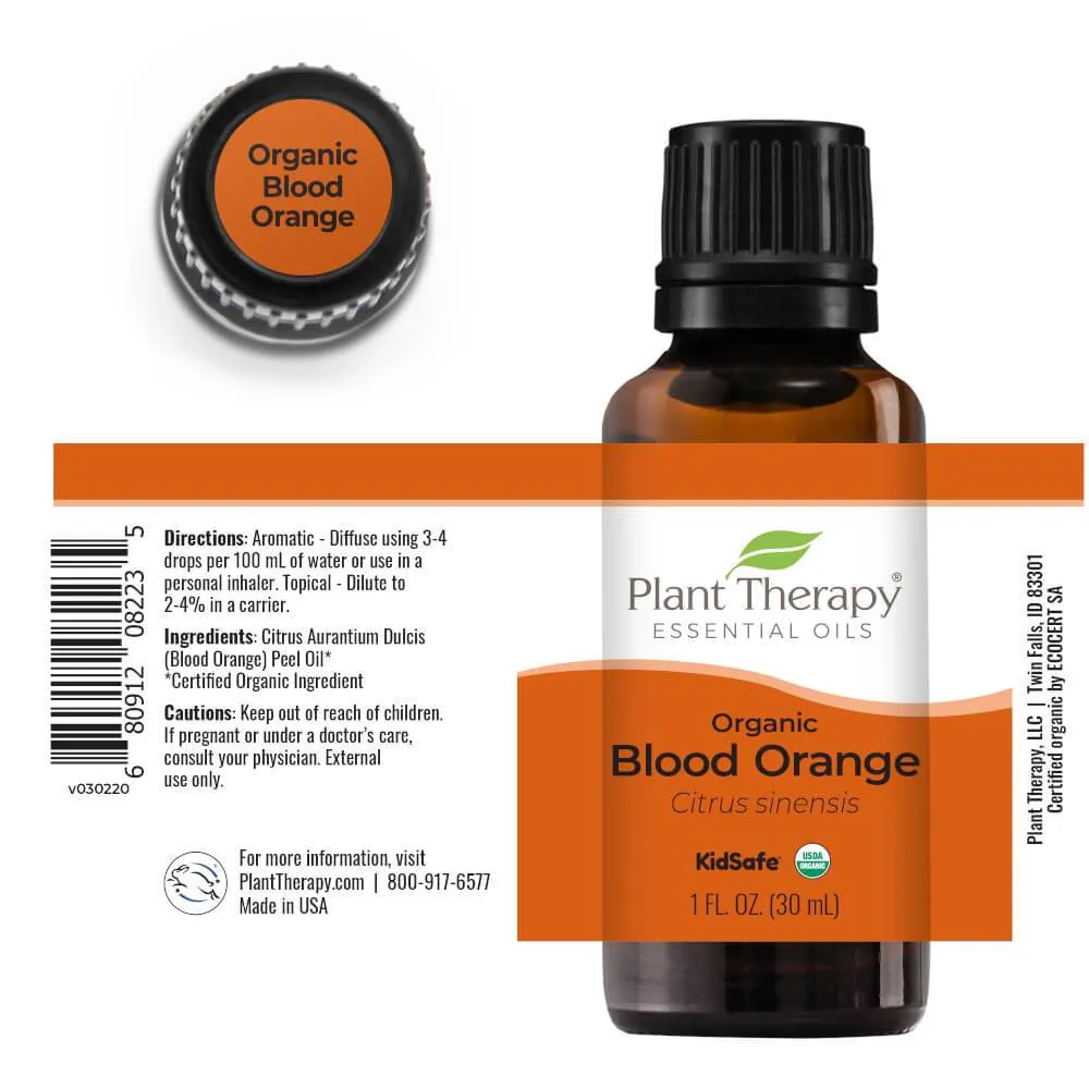 Plant Therapy Orange Blood Organic Essential Oil