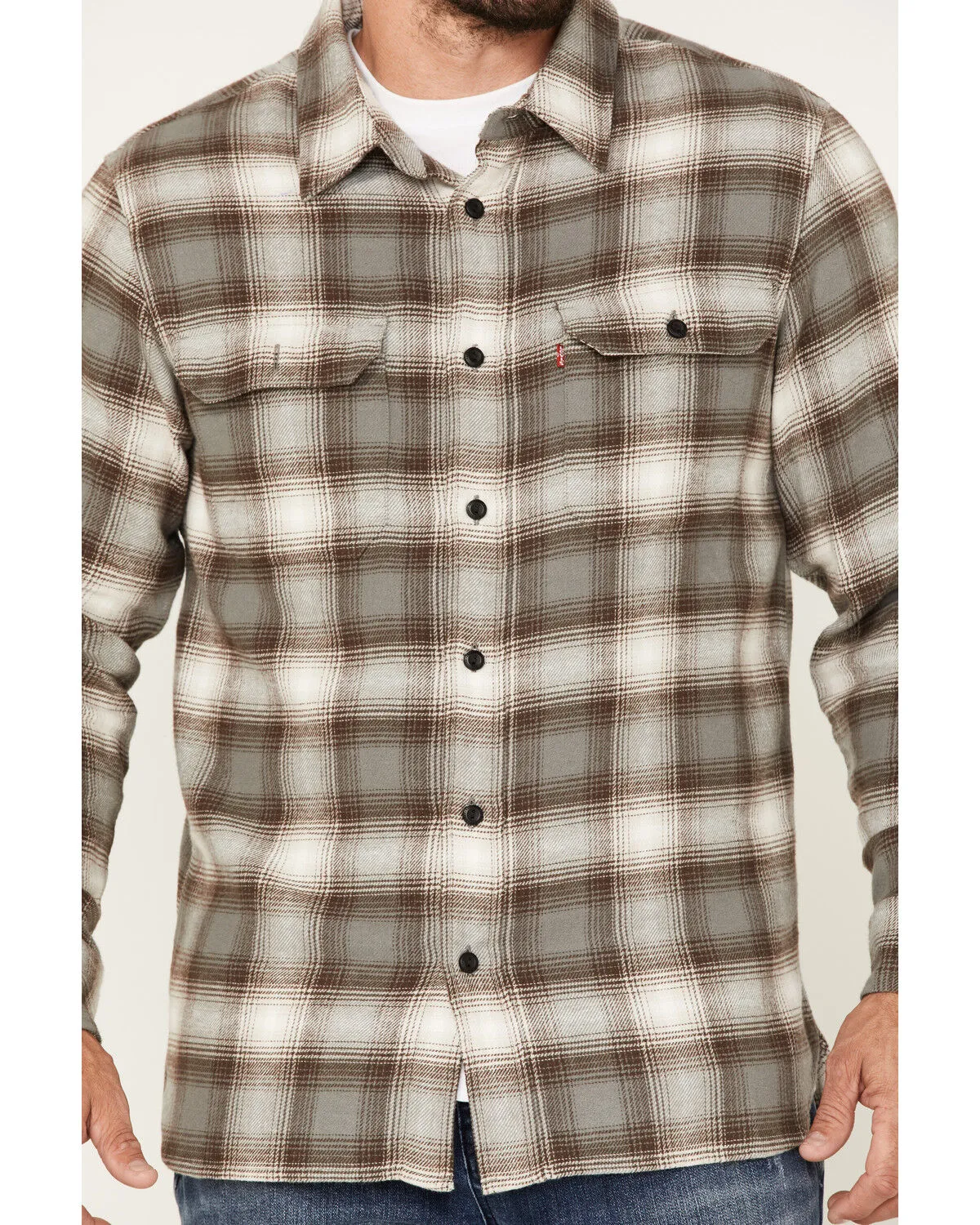 Product Name:  Levi's Men's Classic Worker Plaid Long Sleeve Button-Down Shirt