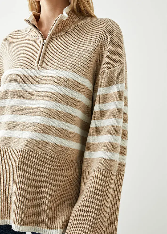 Rails Tessa Sweater - Sand Stripe