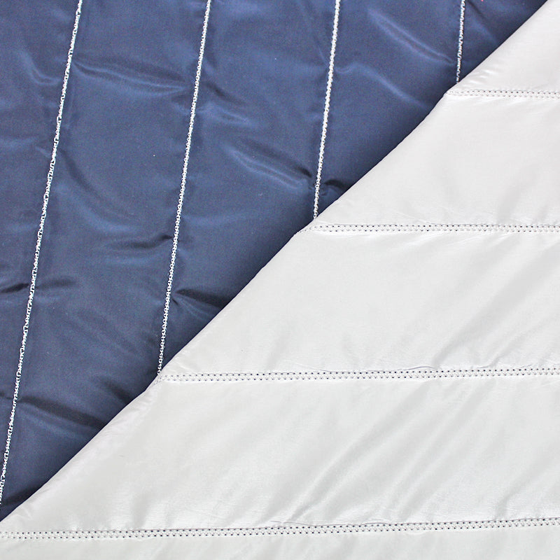 Ready Quilted Polyester Jacketing - Timmy - Matt Blue