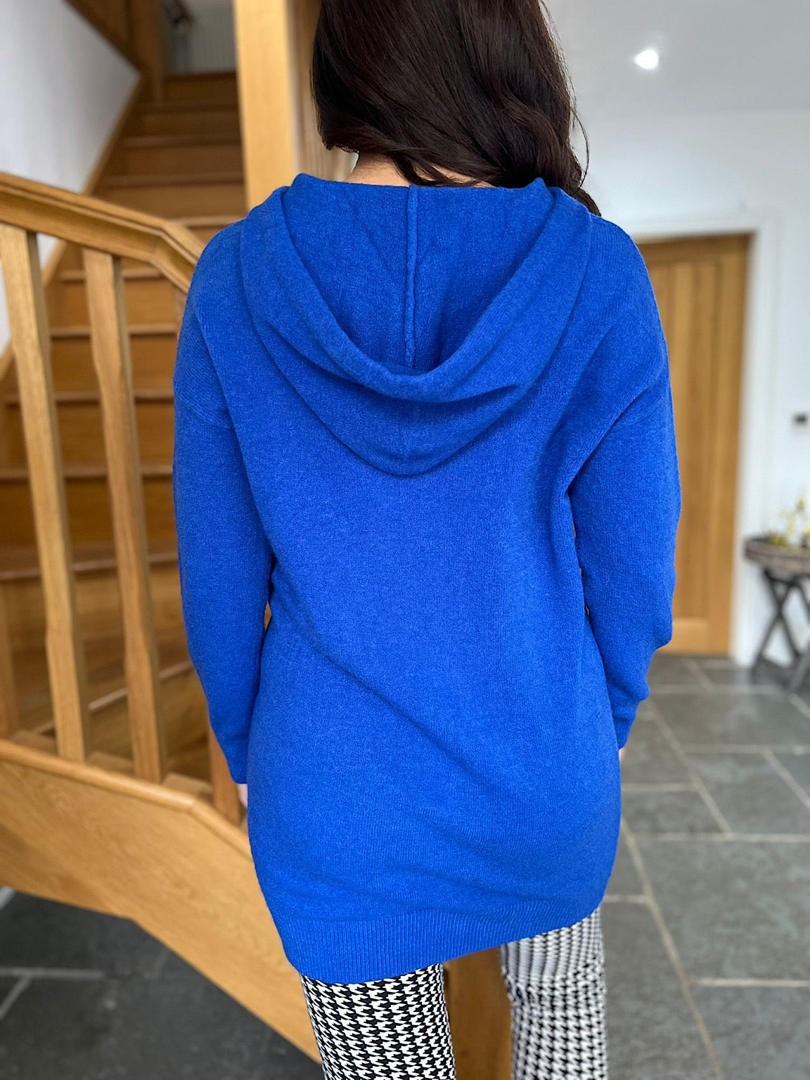 Royal Blue Premium Knitted Hoodie Silone