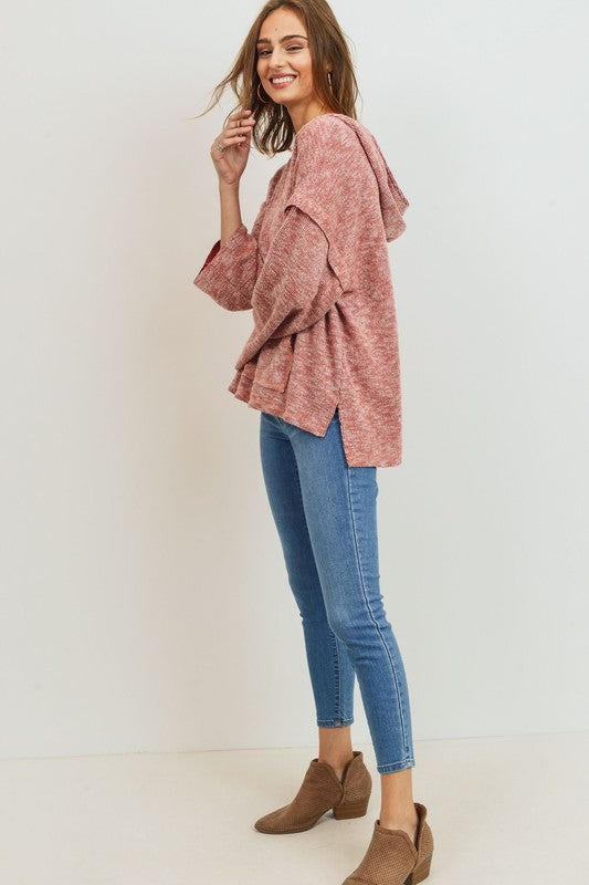 Sale - Easy Breezy Brushed Rib Front Pocket Top