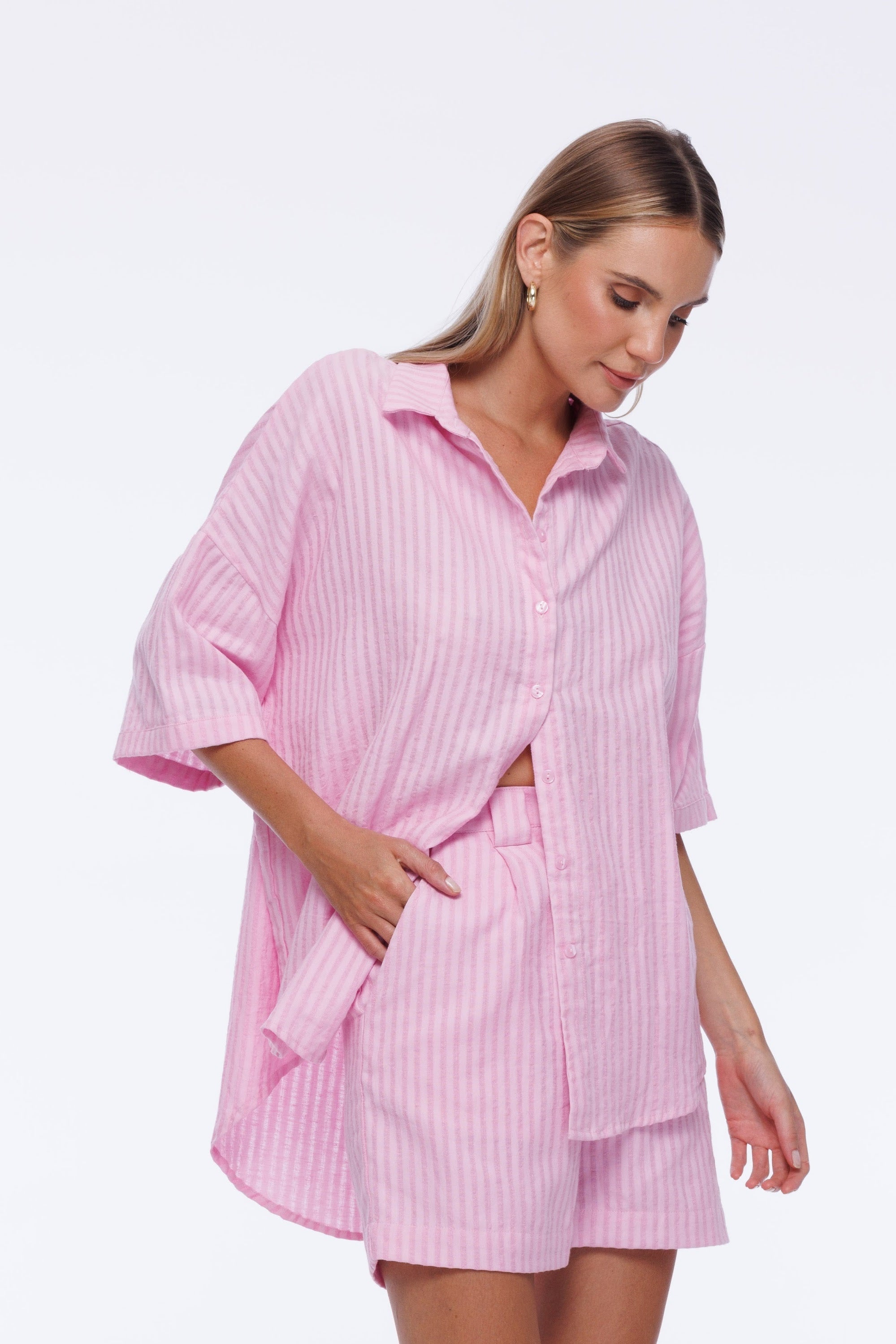 Santiago Shirt - Daisy Pink