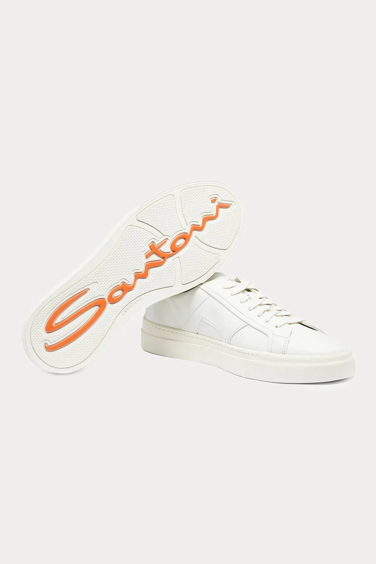 Santoni Double Buckle Deri Sneaker Ayakkab