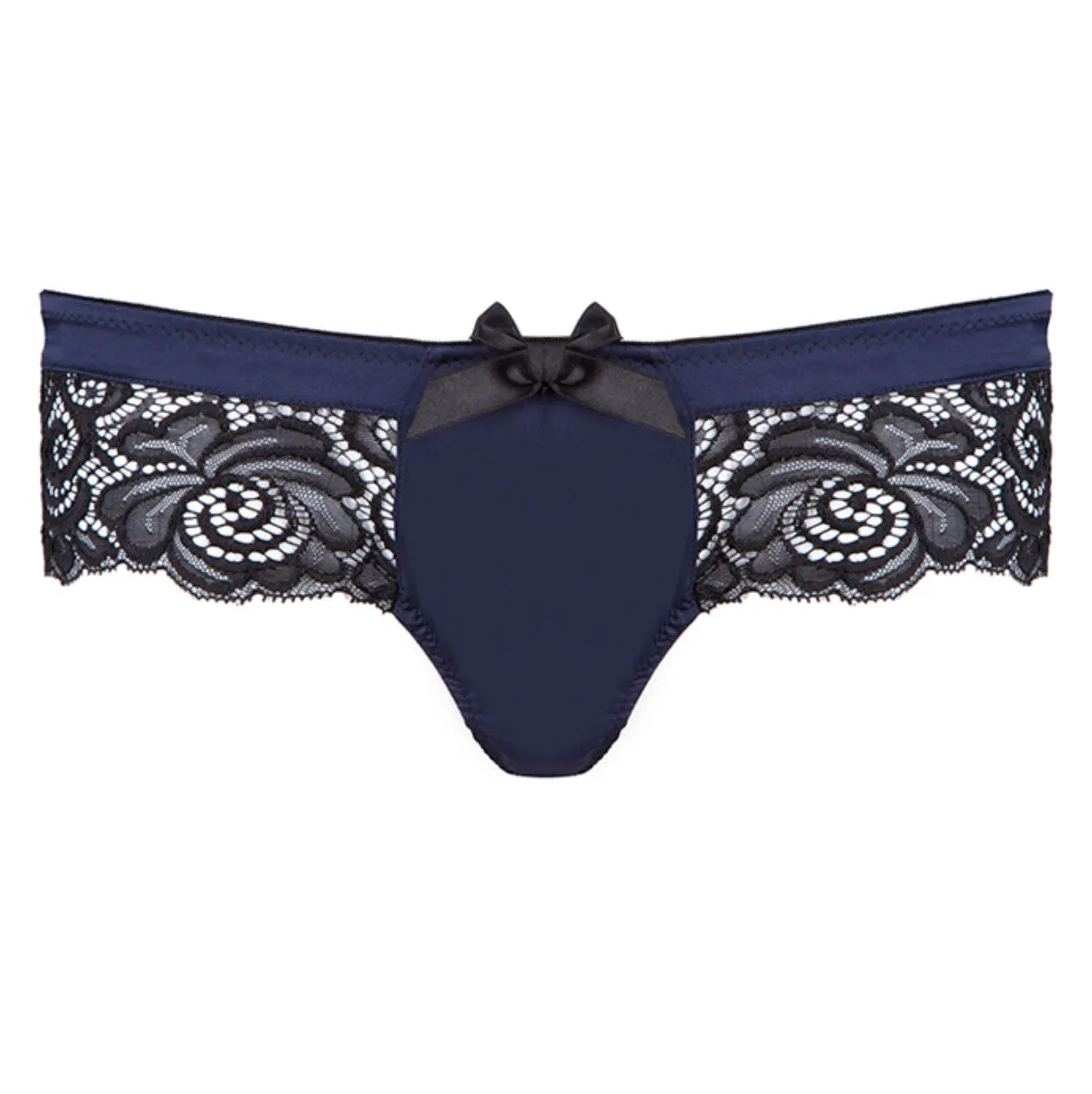 Signature Navy Skirted Thong