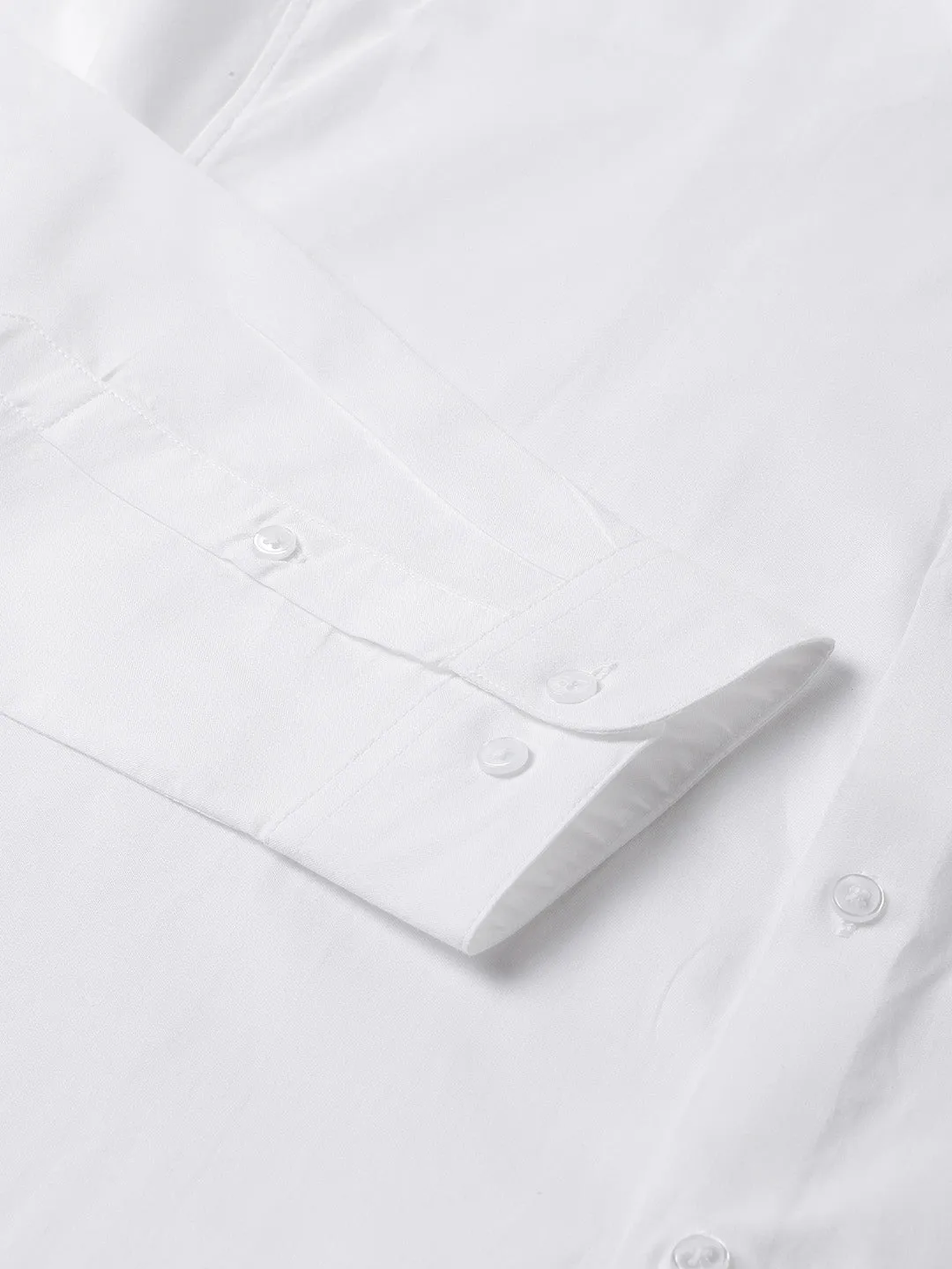 Spread Collar Classic Cotton Oxford White Shirt - Daystart