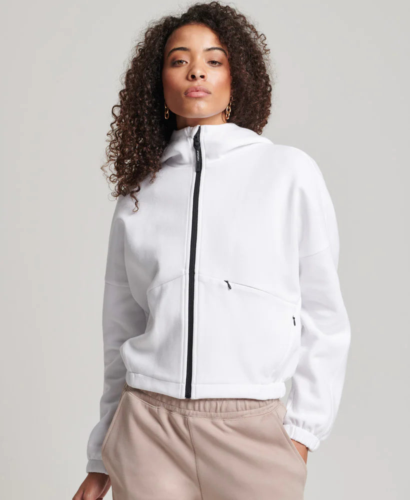 Superdry - Code Tech Zip Hoodie Brilliant White