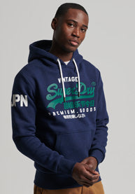 SUPERDRY Vintage Melange Hoodied Sweatshirt