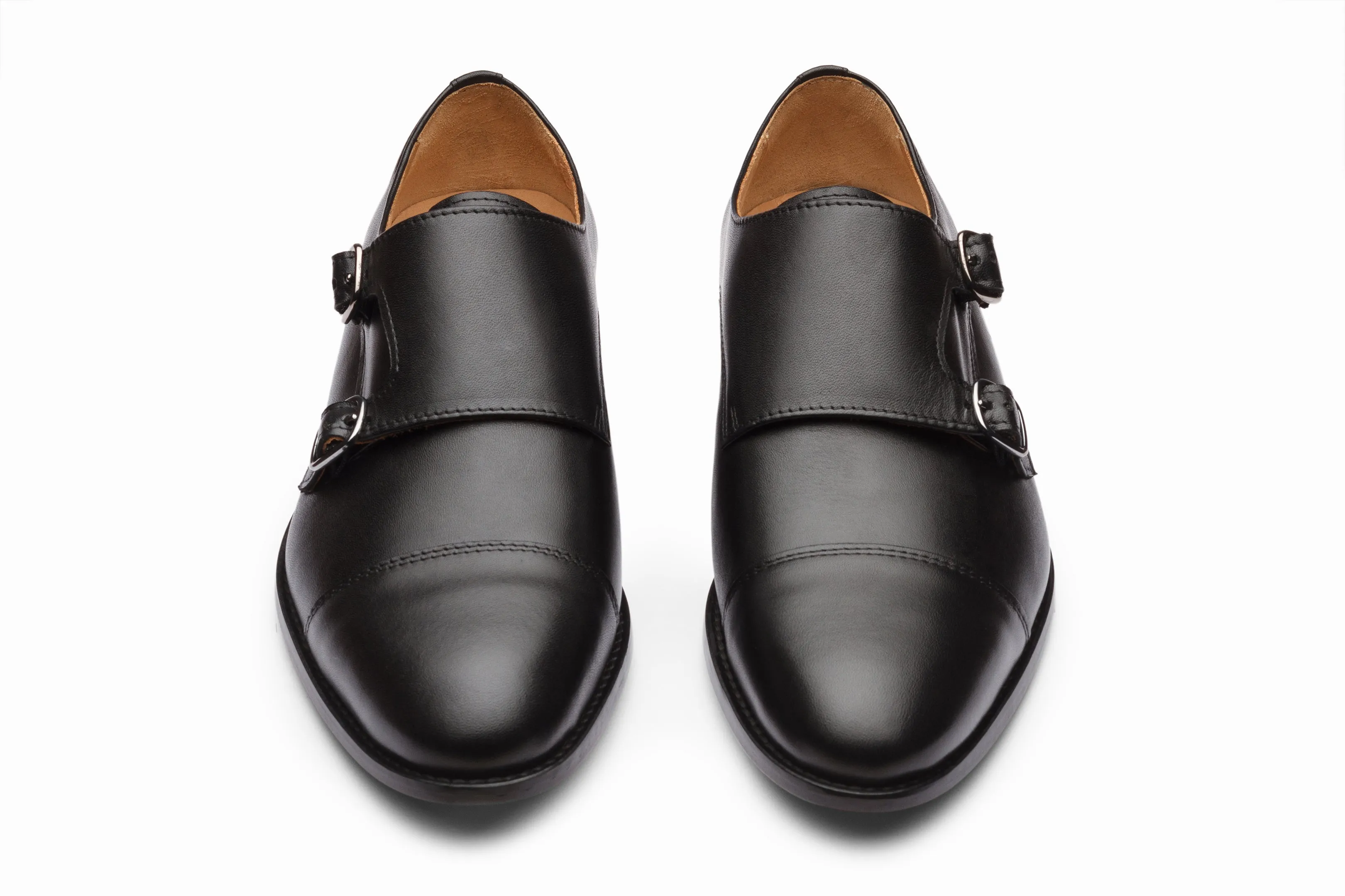 Toecap Double Monks - Black