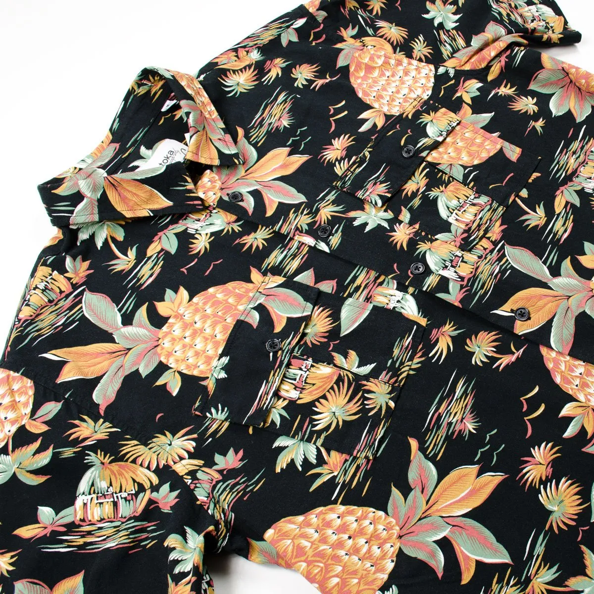 Toka Toka - Prado Short Sleeve Shirt - Palm Tree Print