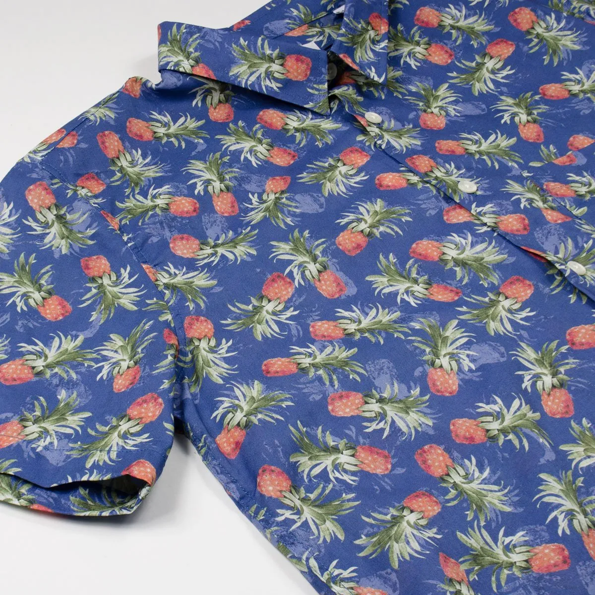 Toka Toka - Ringo Short Sleeve Shirt - Laguna (Navy Ananas)