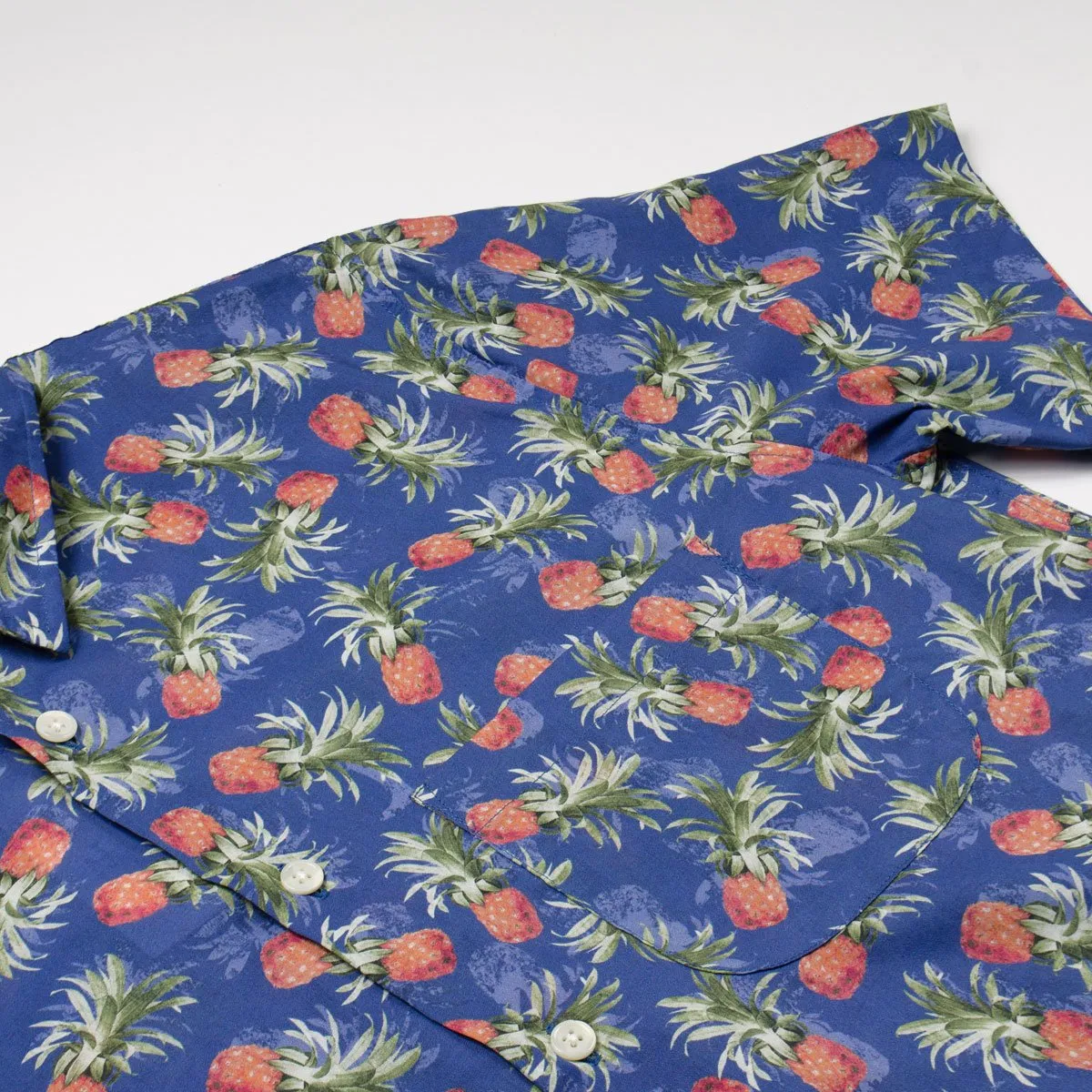 Toka Toka - Ringo Short Sleeve Shirt - Laguna (Navy Ananas)