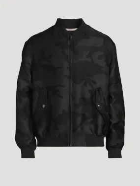 VALENTINO Bomber Jacket Camouflage