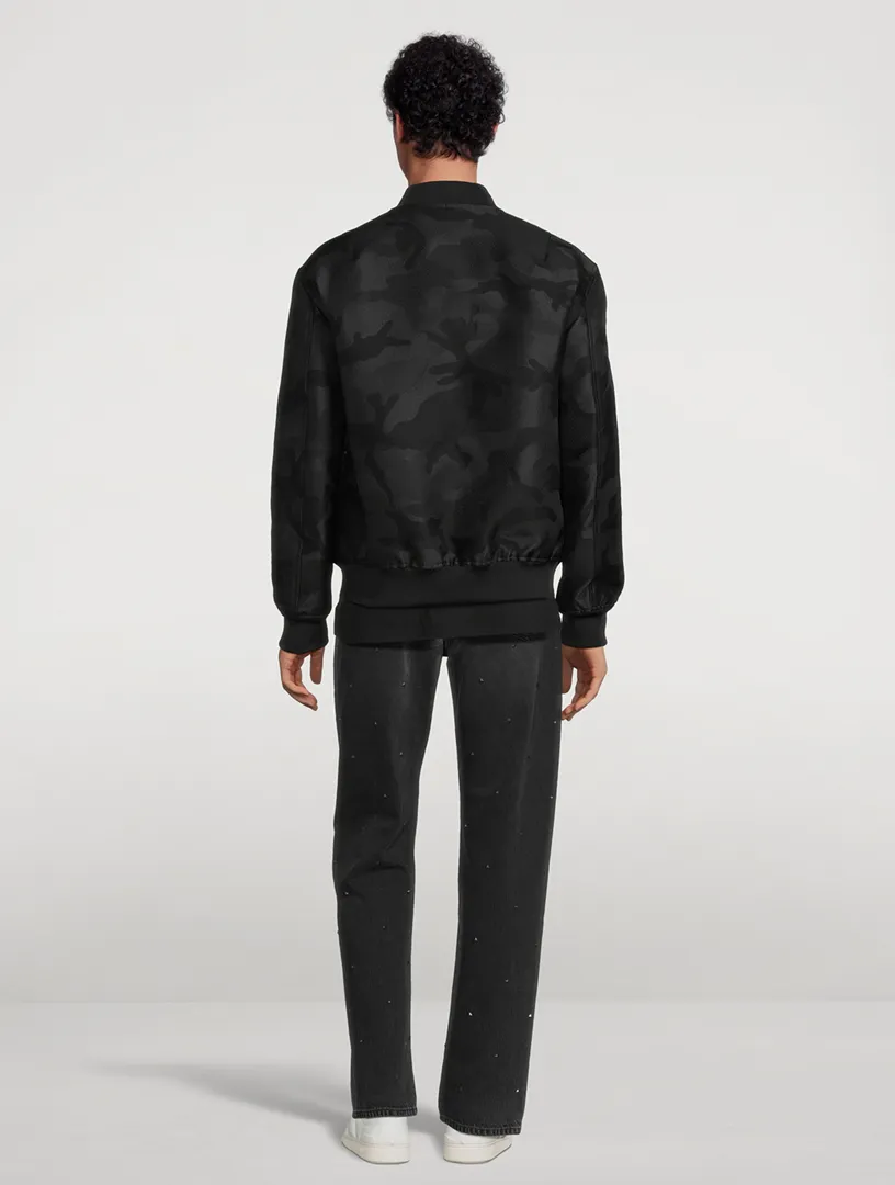 VALENTINO Bomber Jacket Camouflage