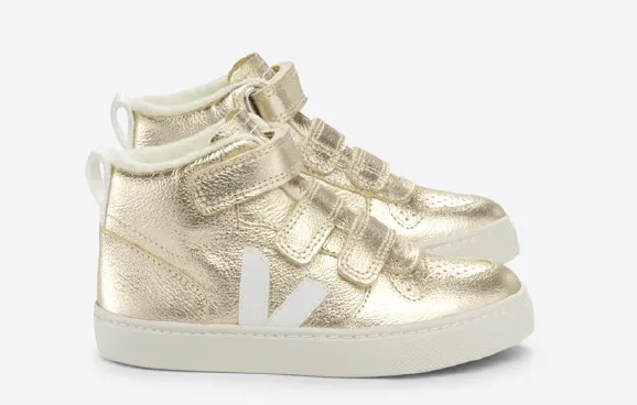 Veja Platine Fur Lined Hi Top Sneaker