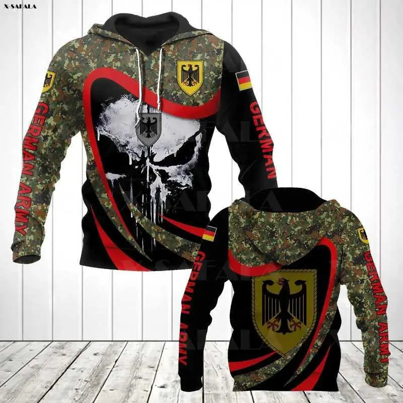 Veteran Military Army Suit Soldier Camo Hoodie