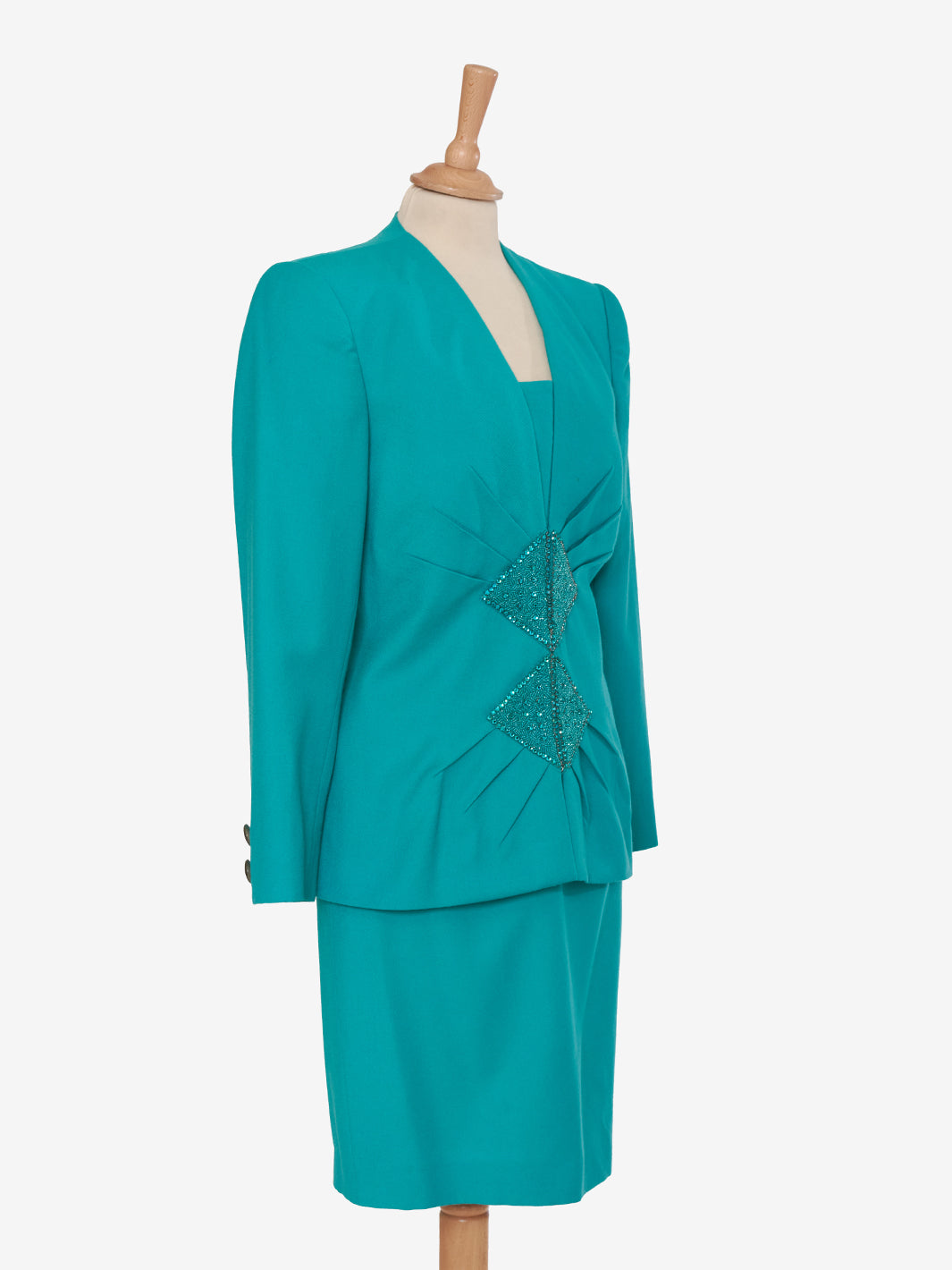 Vintage Green Wool Suit