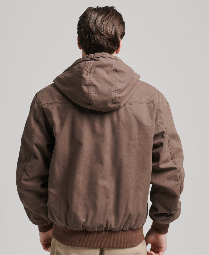 Vintage Workwear Hoodie | Chestnut Brown