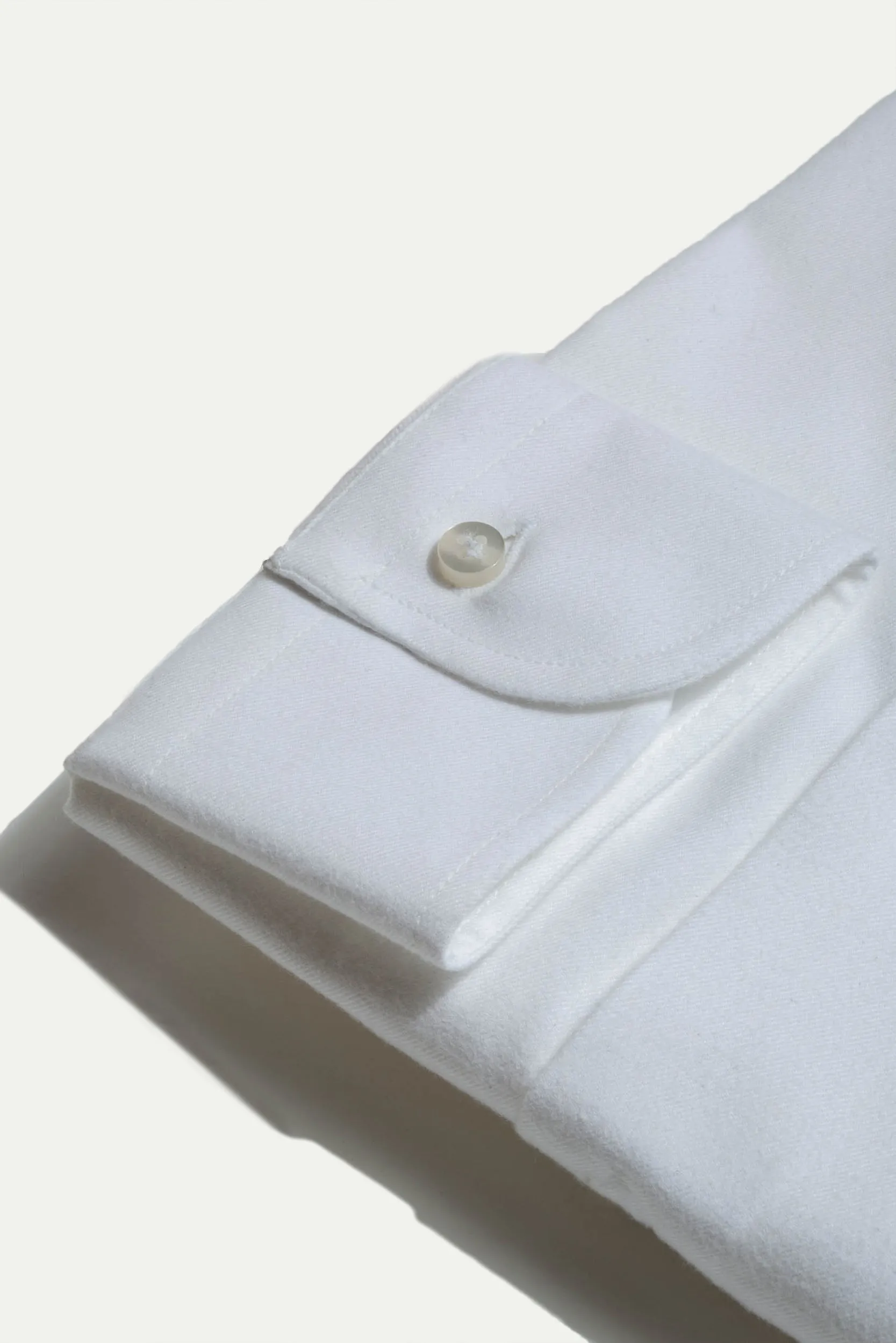 White soft touch button down shirt - Made In Italy