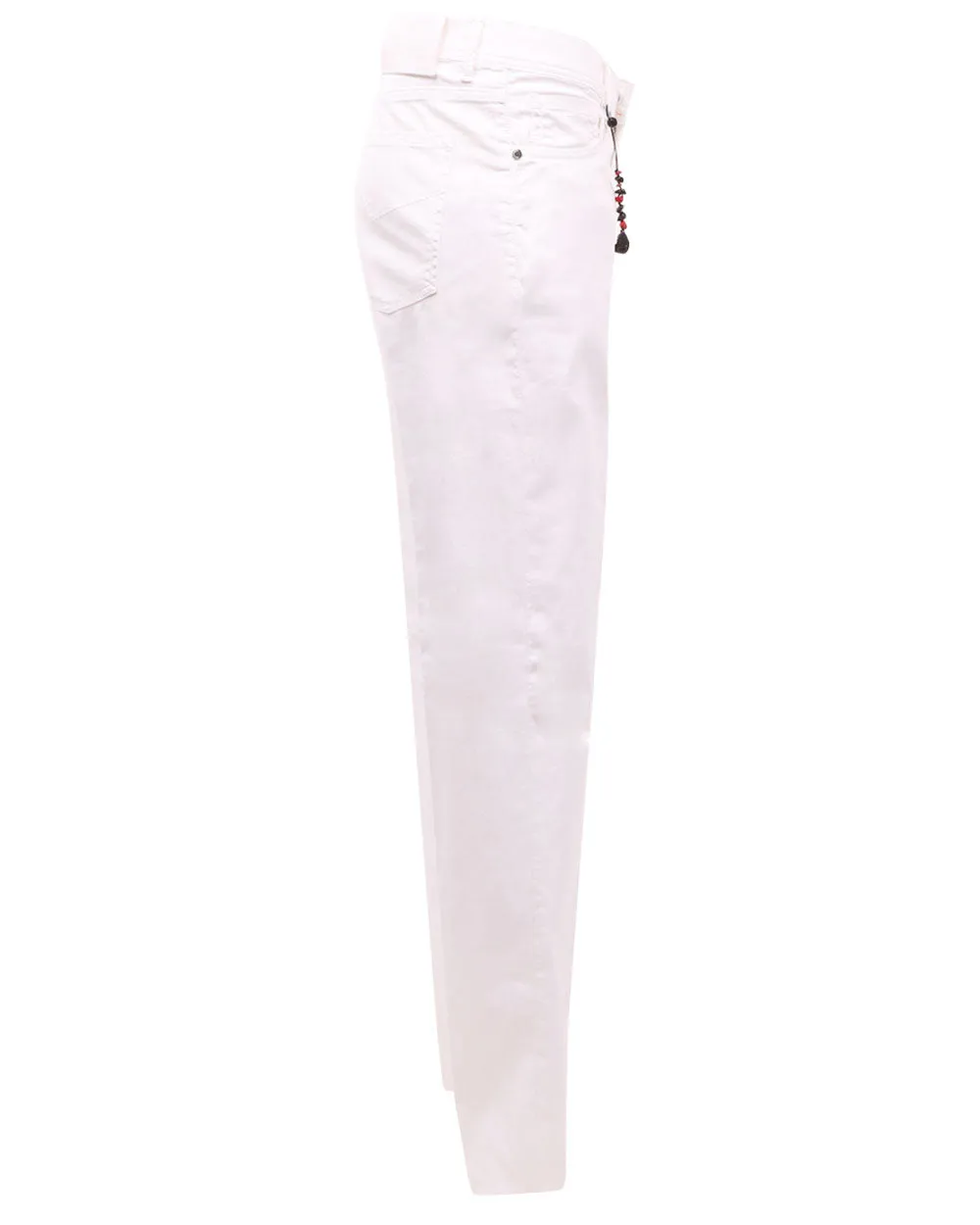 White Stretch 5 Pocket Pant