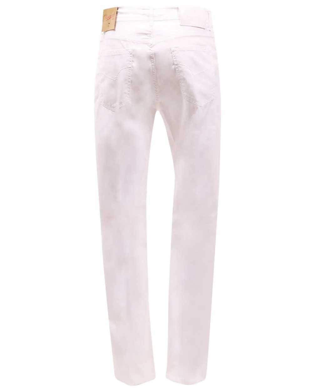 White Stretch 5 Pocket Pant