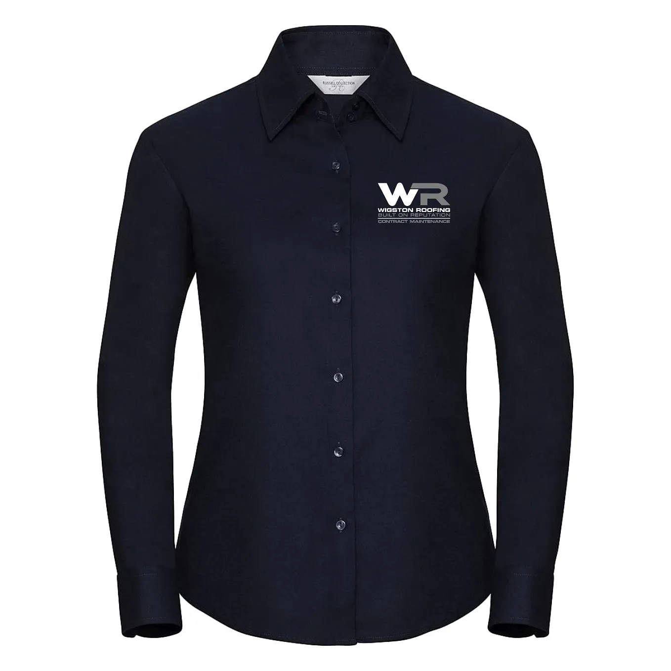 Wigston Roofing - Ladies Long Sleeve Shirt (R932F)