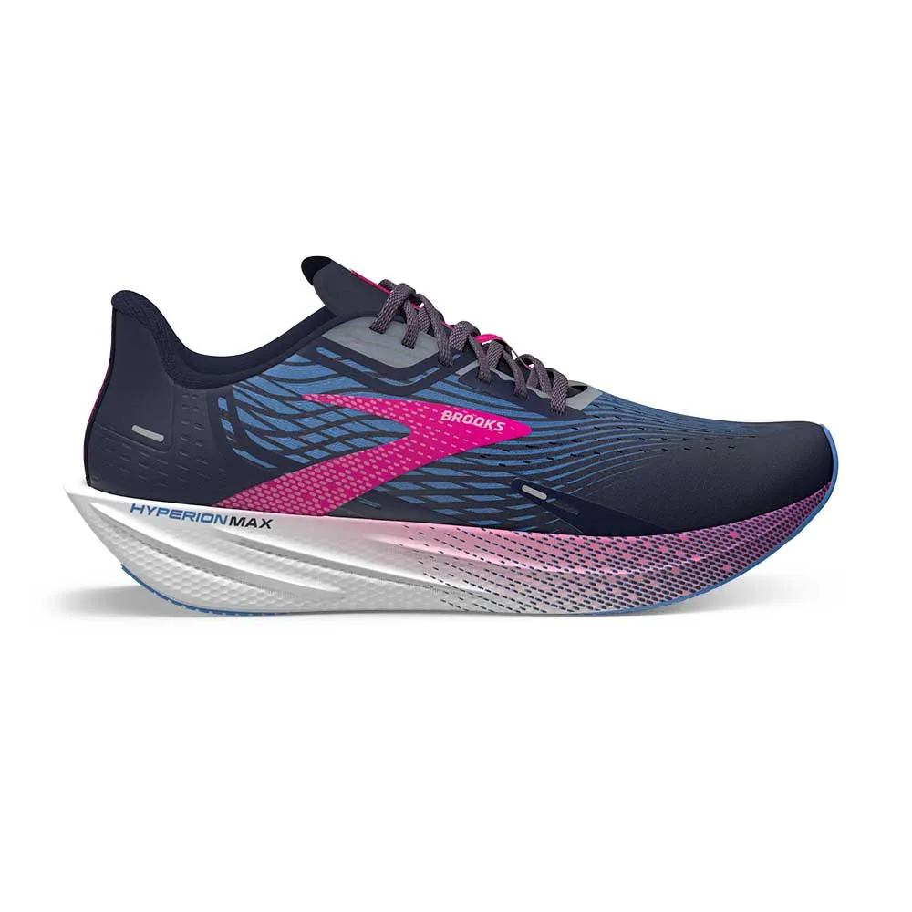 Women's Hyperion Max Running Shoe - Peacoat/Marina Blue/Pink Glo - Regular (B)