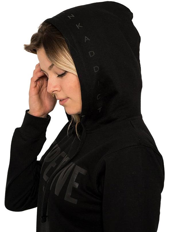 Women's Ink College Puff Hoodie (Black Collection)