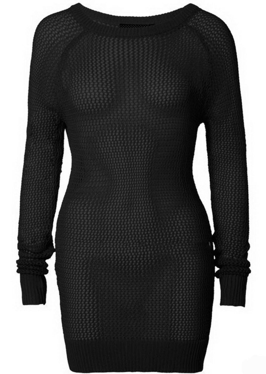 Women's sweater Fishnet in crochet net